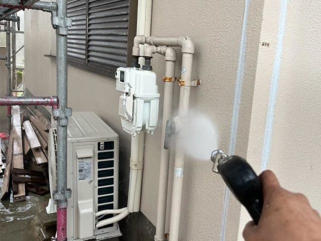 高砂市の塗装における水洗い